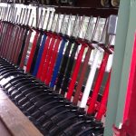 Boughton No.2 refurbished levers looking from the door.