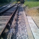 Point rodding installed in June 2014 to control the trap points for Boughton sidings No. 2 & No.3.