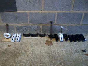 The refurbished parts ready for use