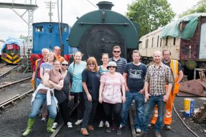Nationwide Building Society and N&LR volunteers on the 17th of June 2015. Photo: John Bannister