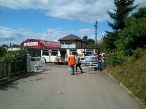 Transformation in Progress: Nationwide Building Society volunteers at work on 23rd of July 2015, assisted by Grahame Every. Photo: David millard