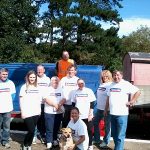 The Nationwide Building Society volunteers with N&LR volunteer working member / faciliator David Millard. Photo: Grahame Every
