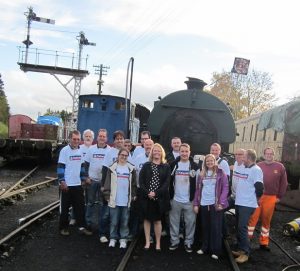 A group photo with Volunteer Impact Northampton's Anglea, the Nationwide Building Society volunteers and volunteer working member David Millard. Photo: Grahame Every