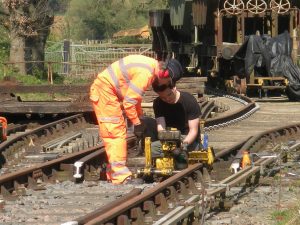 Drilling a rail
