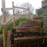 A view up the temporary footpath steps at the northern end of Bridge 11 on 07 April 2019 Photo credit: Graham Peacock