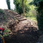 The completed steps at the southern end of Bridge 11. 21 April 2019 Photo credit: Graham Peacock